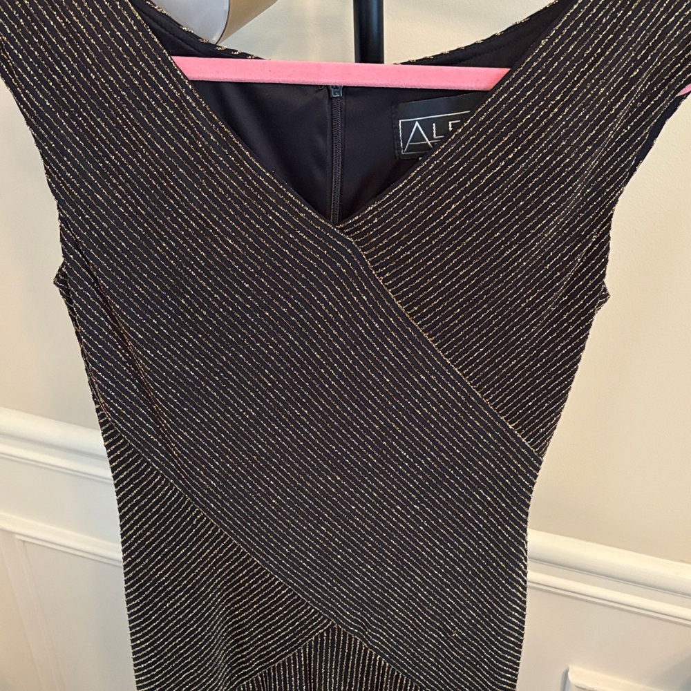NWOT Black and Gold  MAXI Dress
